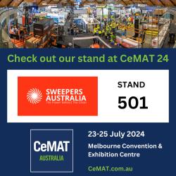 COME & SEE US @ CeMAT Australia 2024 Exhibition > 23 - 25 July 2024, Melbourne Convention & Exhibition Centre