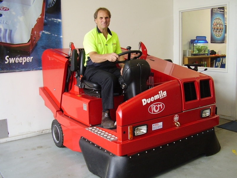 Sweepers Australia RCM Duemille Diesel Rider Vacuum Sweeper 165