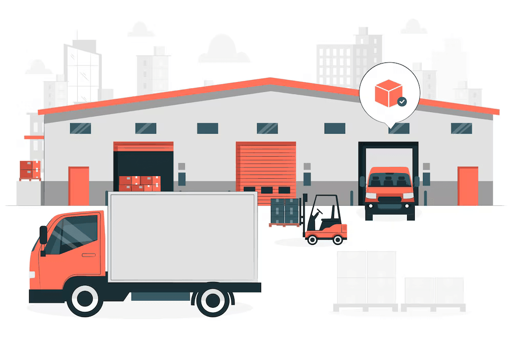 warehouse outside concept illustration 114360 17992